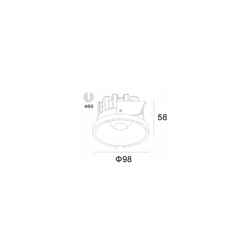 Точечный светильник RSL74091-4 18W WH 3000K - фото 2