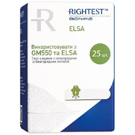 Тест-смужки Bionime Rightest Elsa 25 шт.