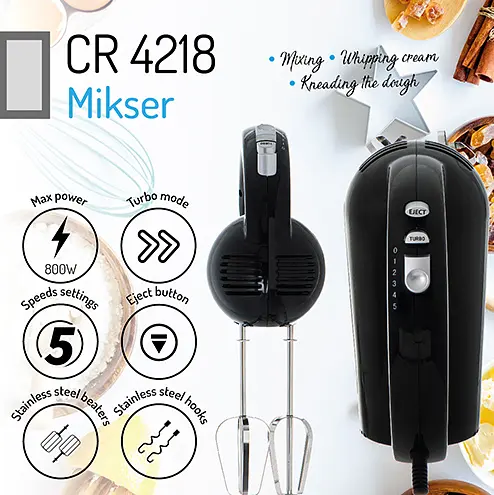 Элегантный кухонный миксер 300 Вт Camry CR 4218 - фото 7