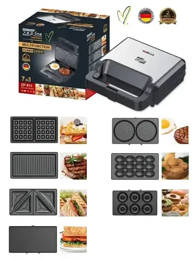 Мультимейкер 7в1 Zepline ZP 2200 Вт со съемными пластинами - фото 4