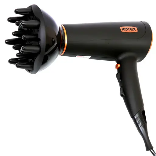 Профессиональный мощный фен Rotex RFF200-B DelicateCare Pro диффузор концентратор 2000 Вт - фото 5