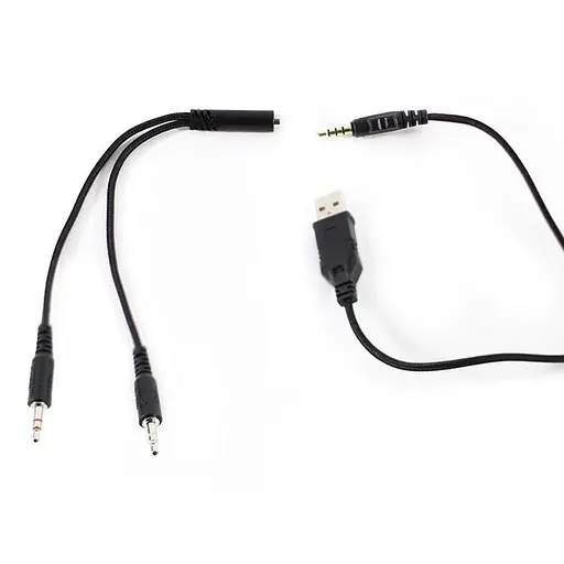 Проводная игровая гарнитура Onikuma Gaming with LED K8, USB, 3.5mm, 2.2m, Camouflage-White - фото 6