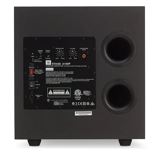 Сабвуфер JBL Stage A-100P Black - фото 4
