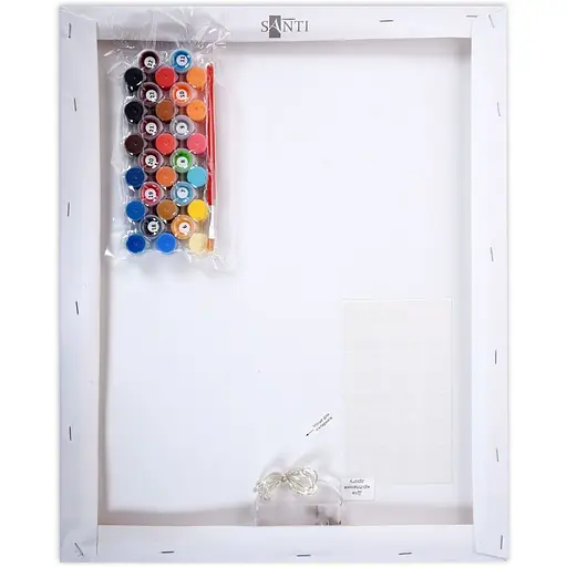 Картина за номерами Santi Зайченя з зірочкою 30х40 см LED підсвітка (956443) - фото 3