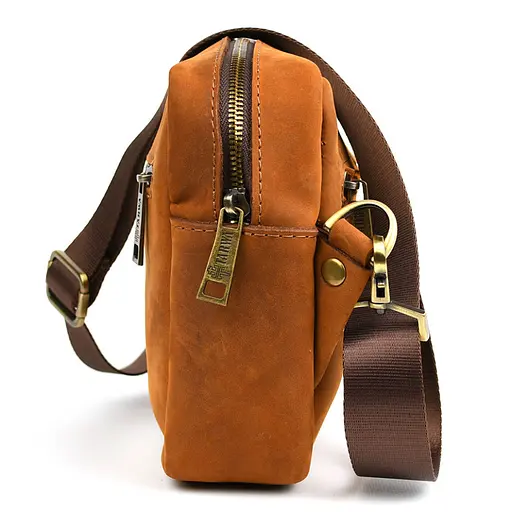 Шкіряна сумка через плече Tarwa 24х17х6 см sum0028315 - фото 3