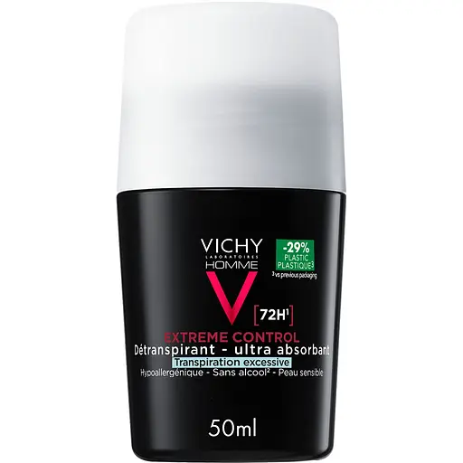 Дезодорант-антиперспірант для чоловіків Vichy Homme кульковий екстрасильної дії 50 мл (M6633420) - фото 1