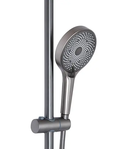 Душевая система универсальная Qtap Slavonice Gunmetal Black PVD с изливом QTSLA111GMB45905 - фото 3