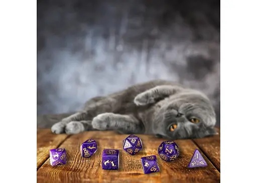 Набір кубиків Cats Dice Set: Purrito , 7 шт. (SCAT01) - фото 4