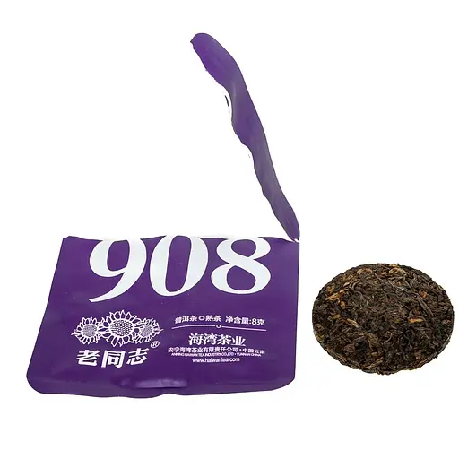 Шу Пу Ер Haiwan 908 2022 р. - 1 шт. - фото 7