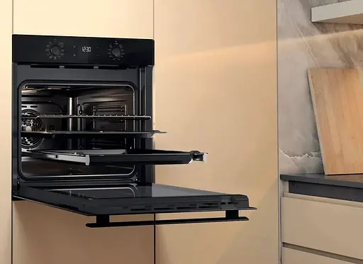 Духовой шкаф электрический Whirlpool 71 л A+ дисплей конвекция телескопические направляющие черный - фото 8