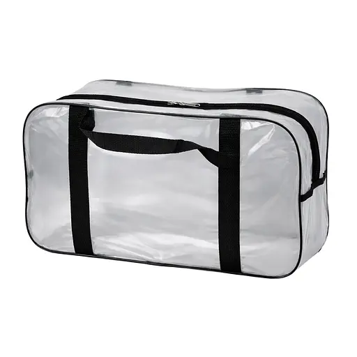 Матовая сумка в роддом размер М 40 х 25 х 20 см (черная) - фото 1