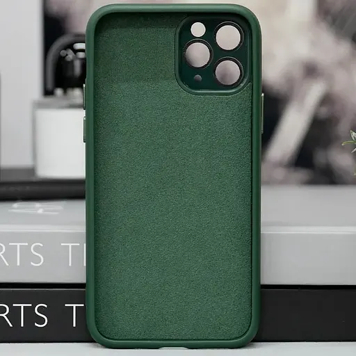 Чохол Epik TPU+Glass Sapphire Midnight with MagSafe для Apple iPhone 15 Pro 6.1 Зелений/Forest green - фото 2