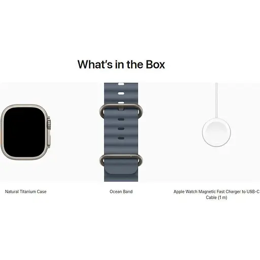 Смарт-часы Apple Watch Ultra 3, 49 мм Natural Titanium Case with Anchor Blue Ocean Band MEWH4 (145304) - фото 4