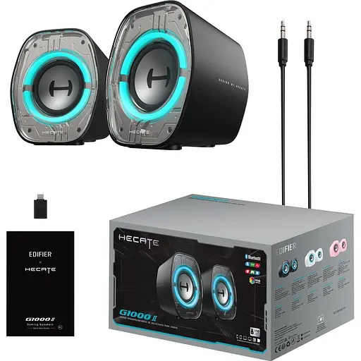Акустическая система Edifier a 2.0 Hecate G1000 II Black 2.0 USB/AUX/Bluetooth (G10002Black) - фото 6