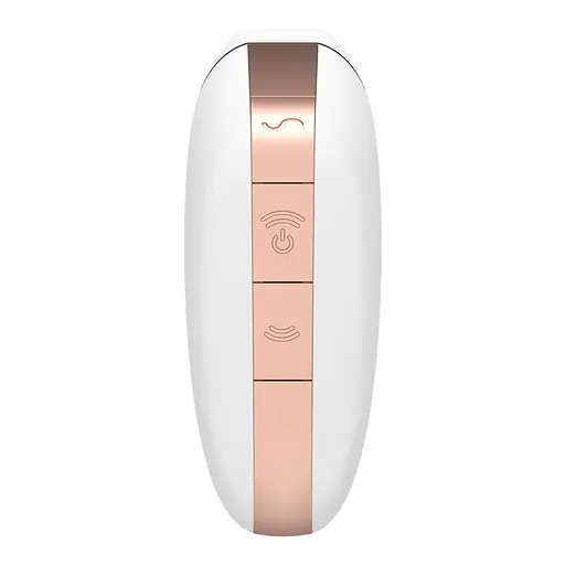 Вакуумний кліторальний стимулятор з вібрацією Satisfyer Love Triangle білий - фото 5
