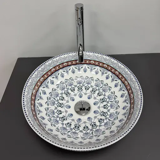 Умивальник VBI Arcile blue накладний VBI-016102, Кольоровий - фото 3