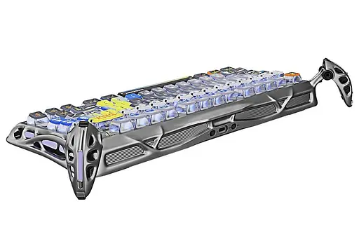 Клавіатура GravaStar Mercury K1 Pro 80keys Kailh Speedy Mint BT/WL/USB RGB Interstellar Silver (GSK1PRO_S_CGRY) - фото 7