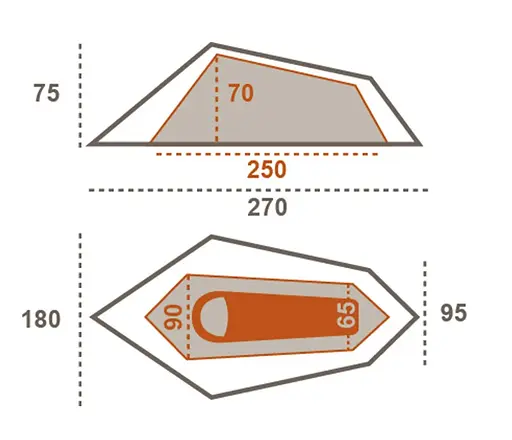 Намет Grand Canyon Richmond 1 Capulet Olive (330024) (DAS301588) - фото 4