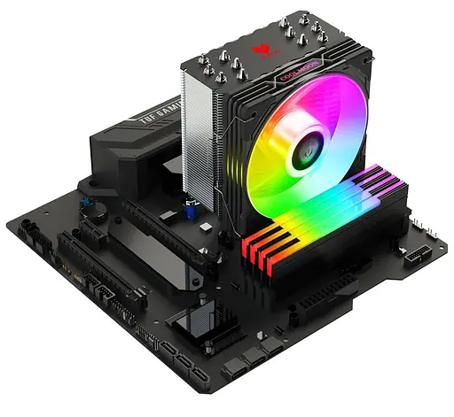 Кулер для процессора Coolmoon Aosor AS600 BLACK (AS600 BLACK) - фото 12