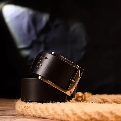 Ремінь шкіряний Grande Pelle чоловічий 3,4х120 см acs0024553 - фото 8