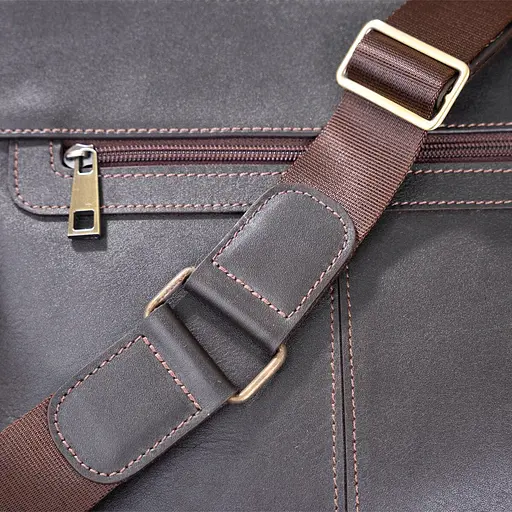 Чоловіча шкіряна сумка SHVIGEL 25,5х27,5х7 см sum0012519 - фото 6