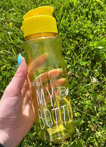 Бутылка для воды и напитков My Bottle 600 мл дорожная пластиковая Желтая - фото 2