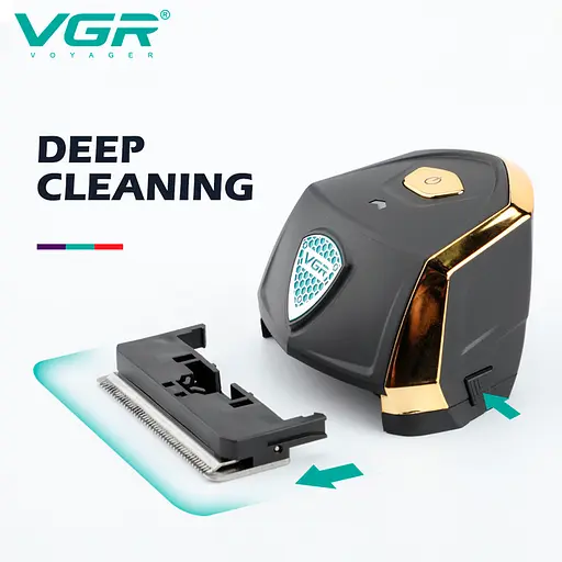 Машинка для стрижки водонепроникна VGR V-910 700 mAh (9 насадок) - фото 4
