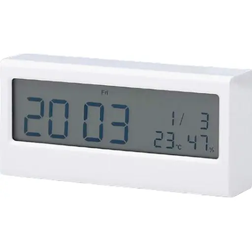 Годинник-термогігрометр Kaco Lemo Timer K1422 білий [104377]