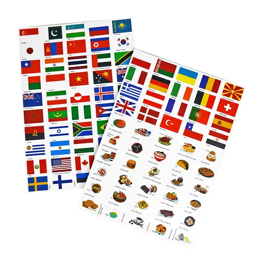 Гра з багаторазовими наклейками "Прапори" Умняшка KP-011 - фото 3