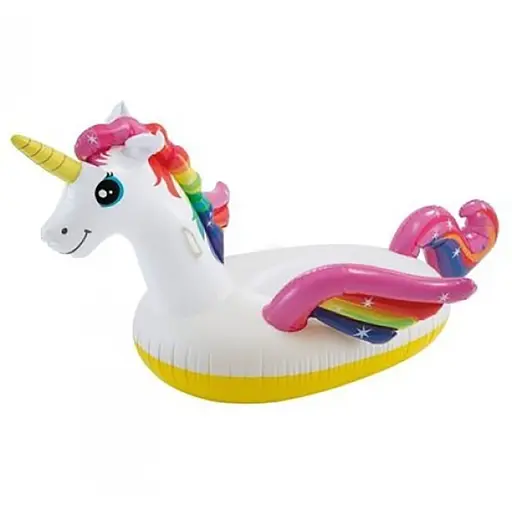 Дитячий надувний пліт Єдиноріг Intex 57561, 201х140х97 см - фото 1