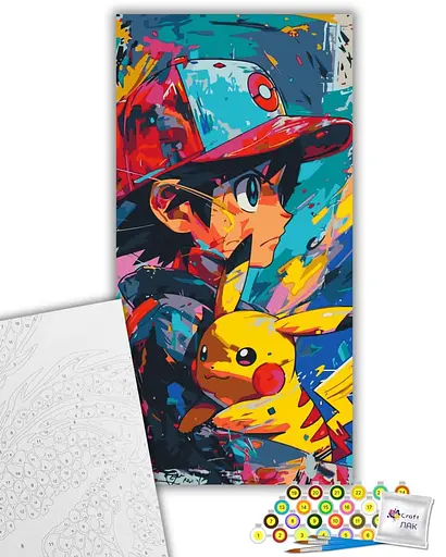 Набір для розпису ArtCraft Вірний друг Пікачу 40 x 80 см (16108-AC) - фото 2