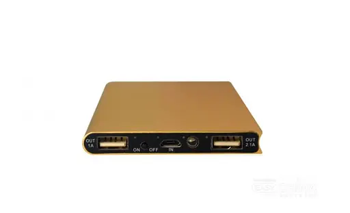 УМБ павербанк Power Bank 20000 mAh с фонариком LVR 018 Gold (17691) - фото 2