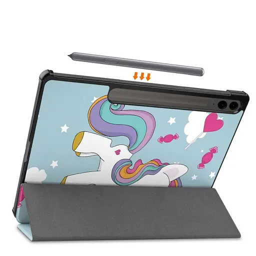Чохол HardPrinted з малюнком Samsung Galaxy Tab S9/S9 Fe Єдинорожка - фото 2