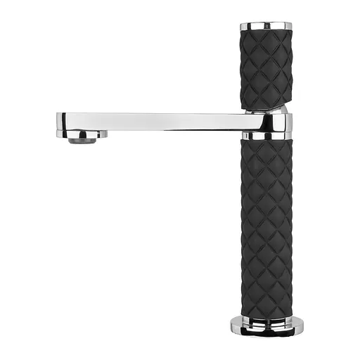 Дизайнерский смеситель для умывальника черный Nett OBH-24 Черный - фото 1