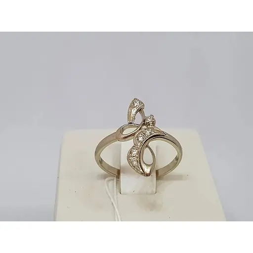 Золоте кільце Гаразд з діамантами. 3021988 17,5 - фото 2