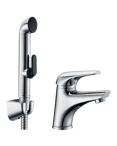 Змішувач з гігієнічною лійкою Imprese Solnice 05210, хром - фото 1