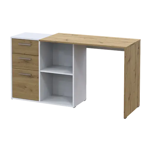 Офісний стіл Doros T8 Білий/Дуб Артізан 100х83х75 (41516060) - фото 5