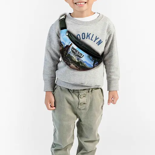 Сумка-бананка дитяча снайпер еліт "Sniper Elite5" 32х15см, через плече для хлопчика (00304)