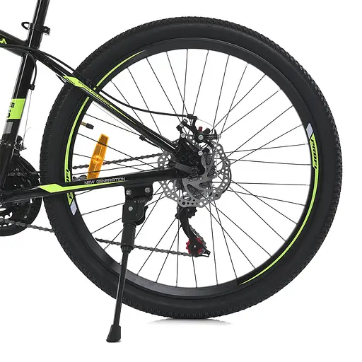 Велосипед Shimano MTB2602 26" алюминиевая рама черно-зеленый - фото 6