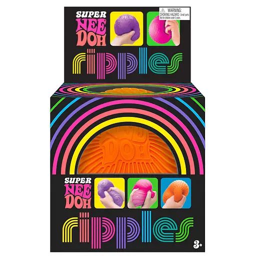 Игрушка-антистресс NeeDoh серии Super Яркие волны оранжевая (RSPND-5) - фото 4