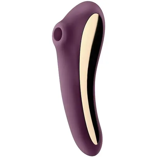 Вакуумний кліторальний стимулятор з вібрацією Satisfyer Dual Kiss фіолетовий