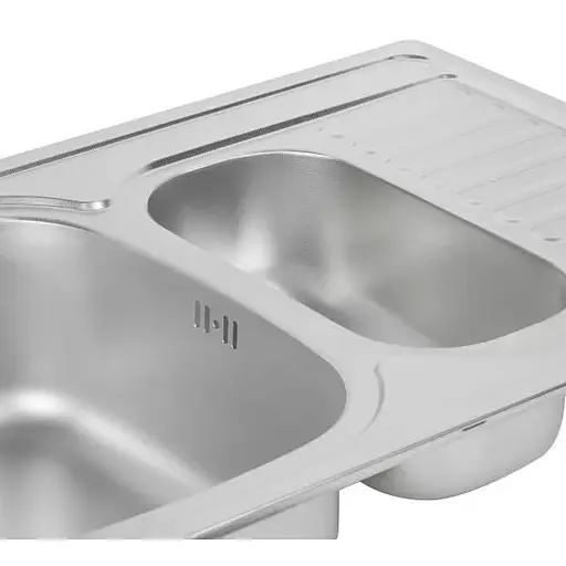 Кухонная мойка 780x500x180 мм + сифон Wezer 7850(08) Decor, Decor - фото 5