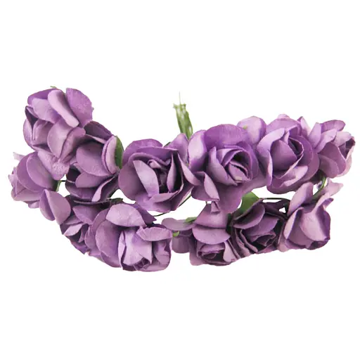 Декоративные розы для творчества Bambi KV-731 пучок 12 штук - фото 1