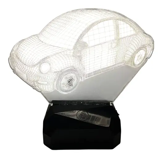 Светильник ночник 3D WV Bettle USB, аккумулятор