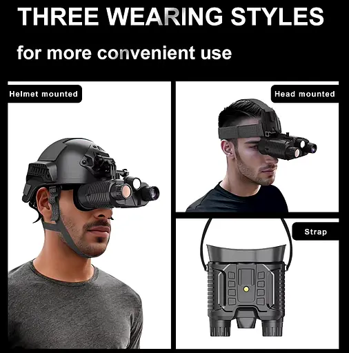 Цифровой бинокль ночного видения NV8161 (до 400м в темноте) 1080P HD 8X с креплением FMA L4G24 и картой 128Гб - фото 6