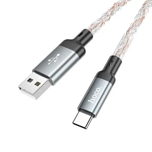 Кабель Hoco Type-C Shine charging data cable U112 1 м, 3A