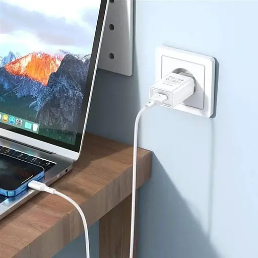 Сетевое зарядное устройство Borofone BA68A 1 x USB/2.1A + кабель Lightning - фото 4
