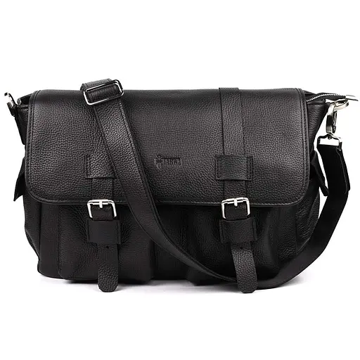Кожаная мужская сумка через плечо TARWA 27х39х12 см sum0025373 - фото 1
