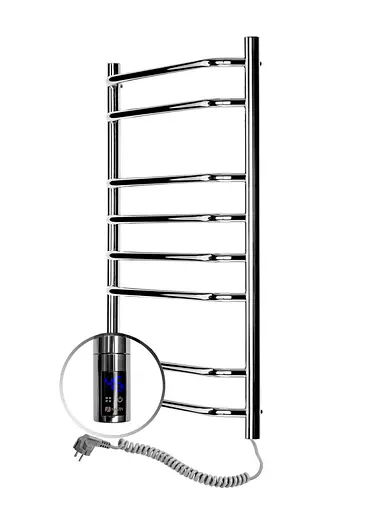 Електрична рушникосушарка Navin Блюз 480x800 Sensor права з таймером 10-006033-4880, Хром, Праве, Електронний - фото 2