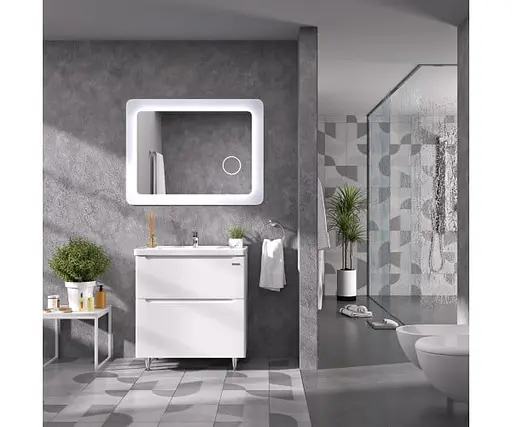 Дзеркало Sanwerk Ультра "Космо Zoom" 118x83 біле, з лінзою (ZU0000166) - фото 2